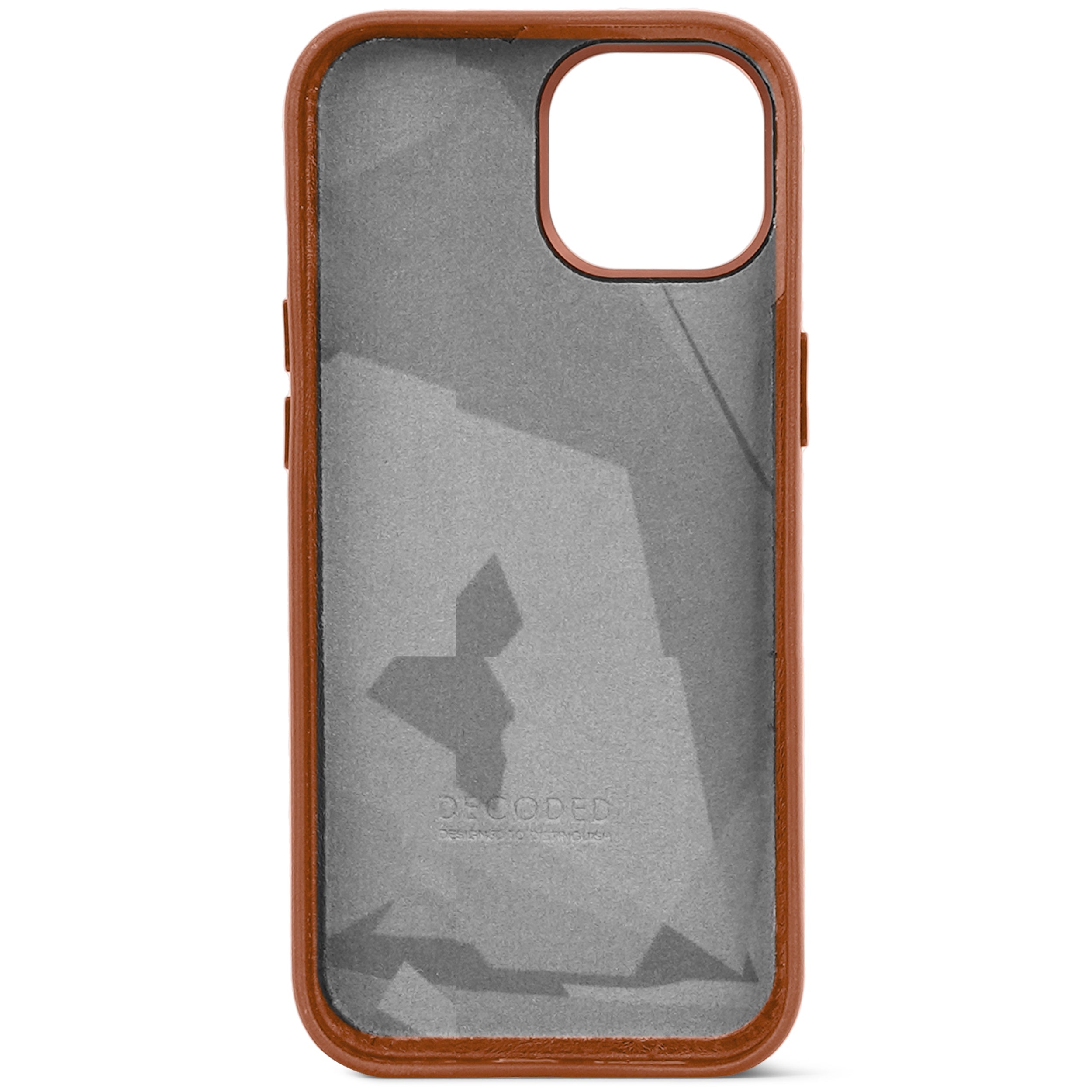 Leather Back Cover iPhone 15 Tan