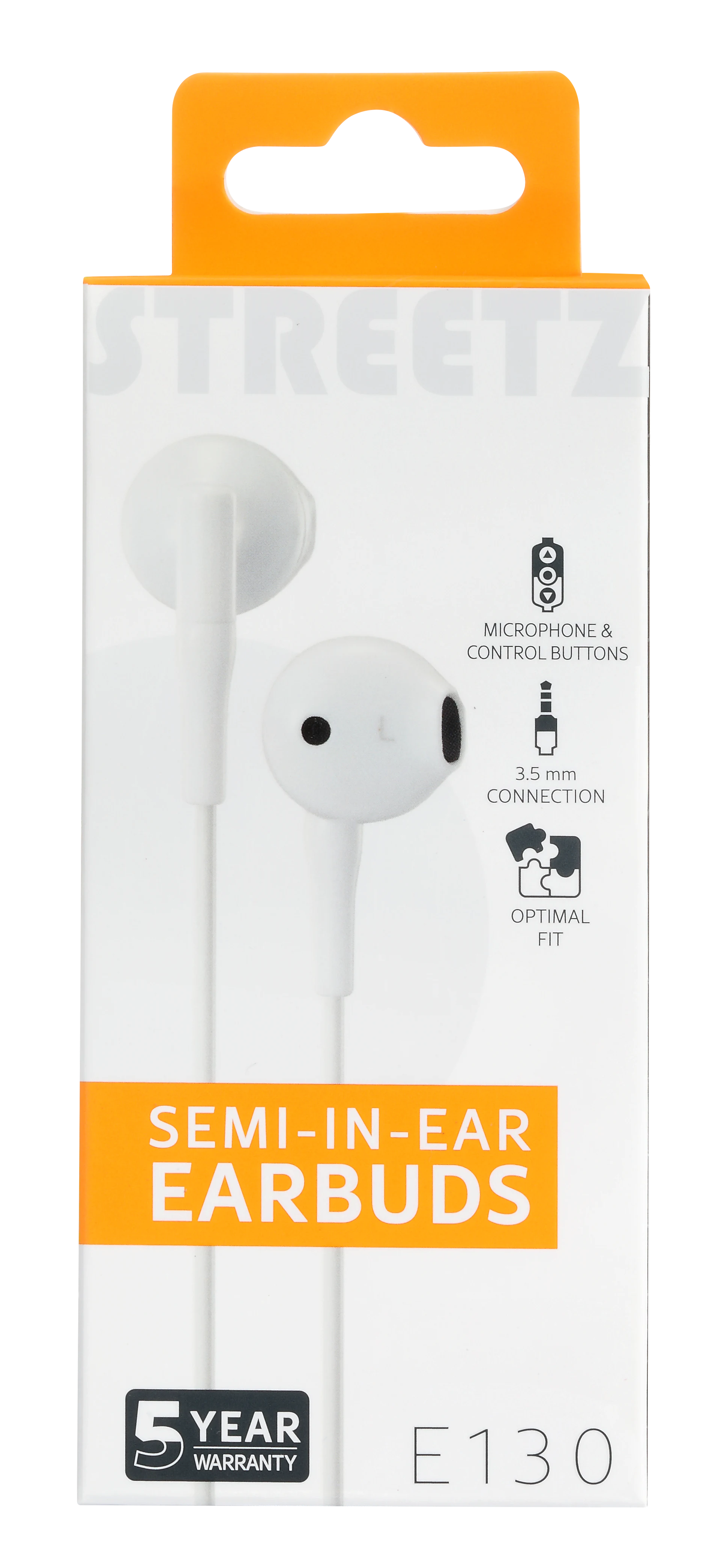 Auricolari semi-in-ear 3.5mm bianco