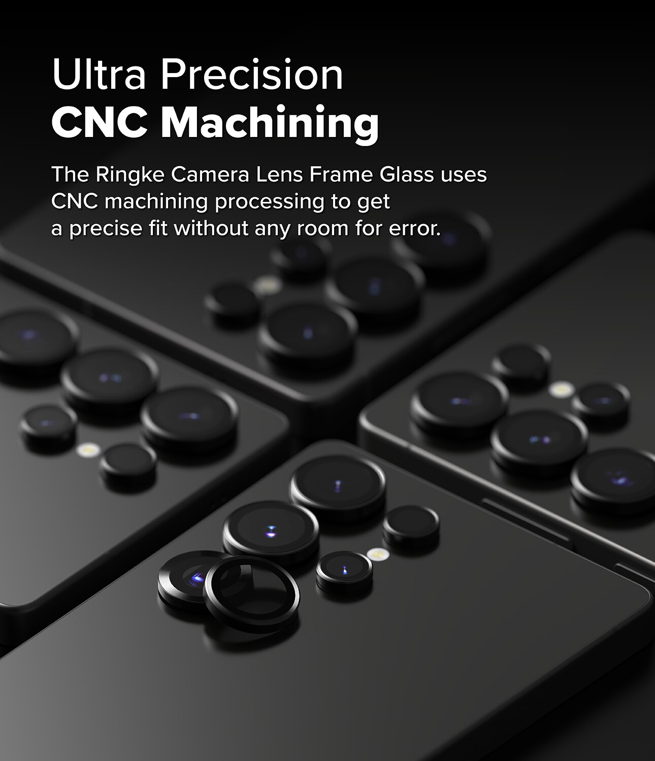 Camera Lens Frame Glass (2 pezzi) Samsung Galaxy S25 Ultra Black