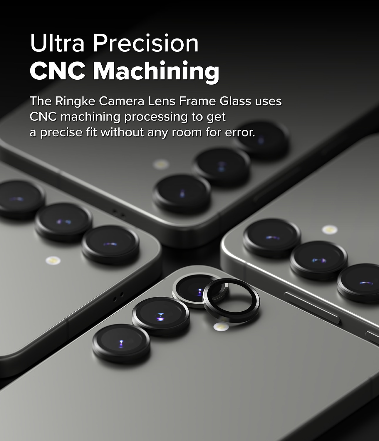 Camera Lens Frame Glass (2 pezzi) Samsung Galaxy S25 Black