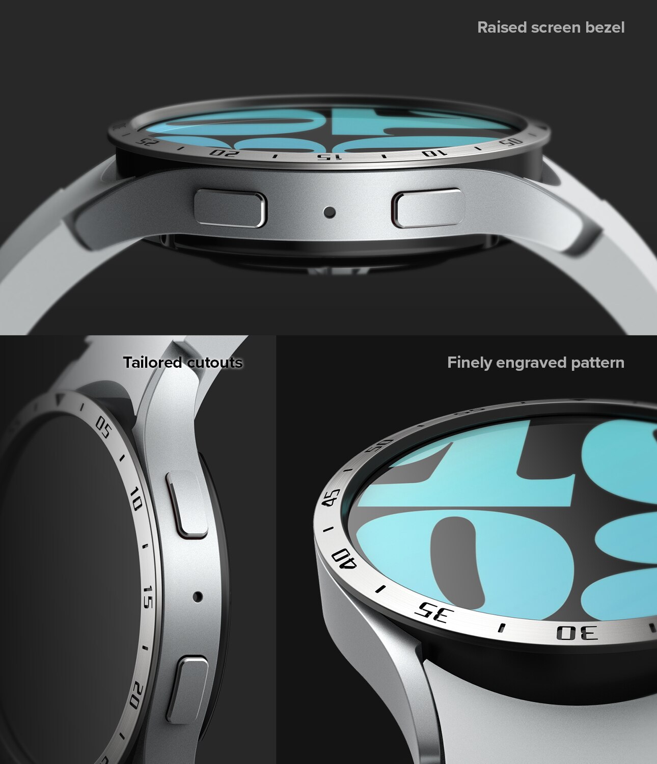 Bezel Styling Samsung Galaxy Watch 6 44mm argento