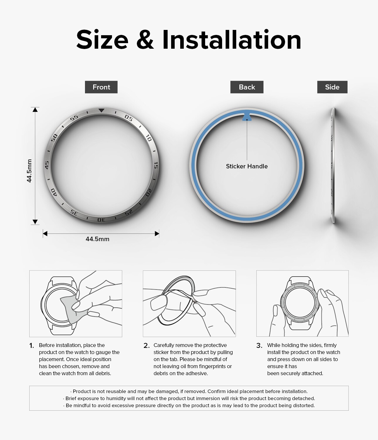 Bezel Styling Samsung Galaxy Watch 6 44mm argento