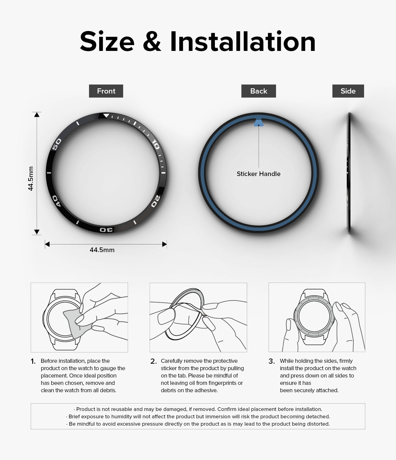 Bezel Styling Samsung Galaxy Watch 6 44mm nero