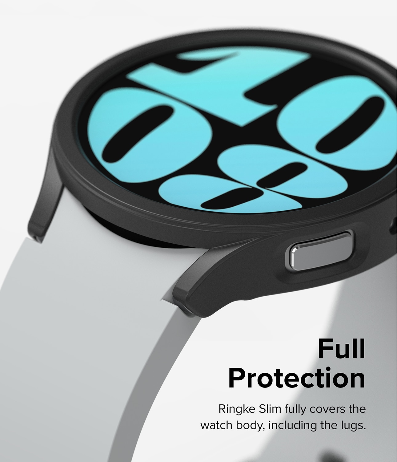 Cover Slim (2 pezzi) Galaxy Watch 6 44mm Matte Black & Clear