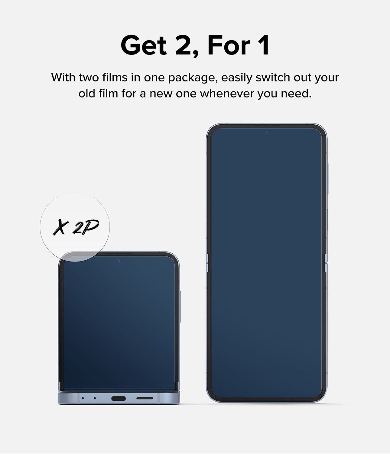 Dual Easy Screen Protector (2 pezzi) Samsung Galaxy Z Flip 6