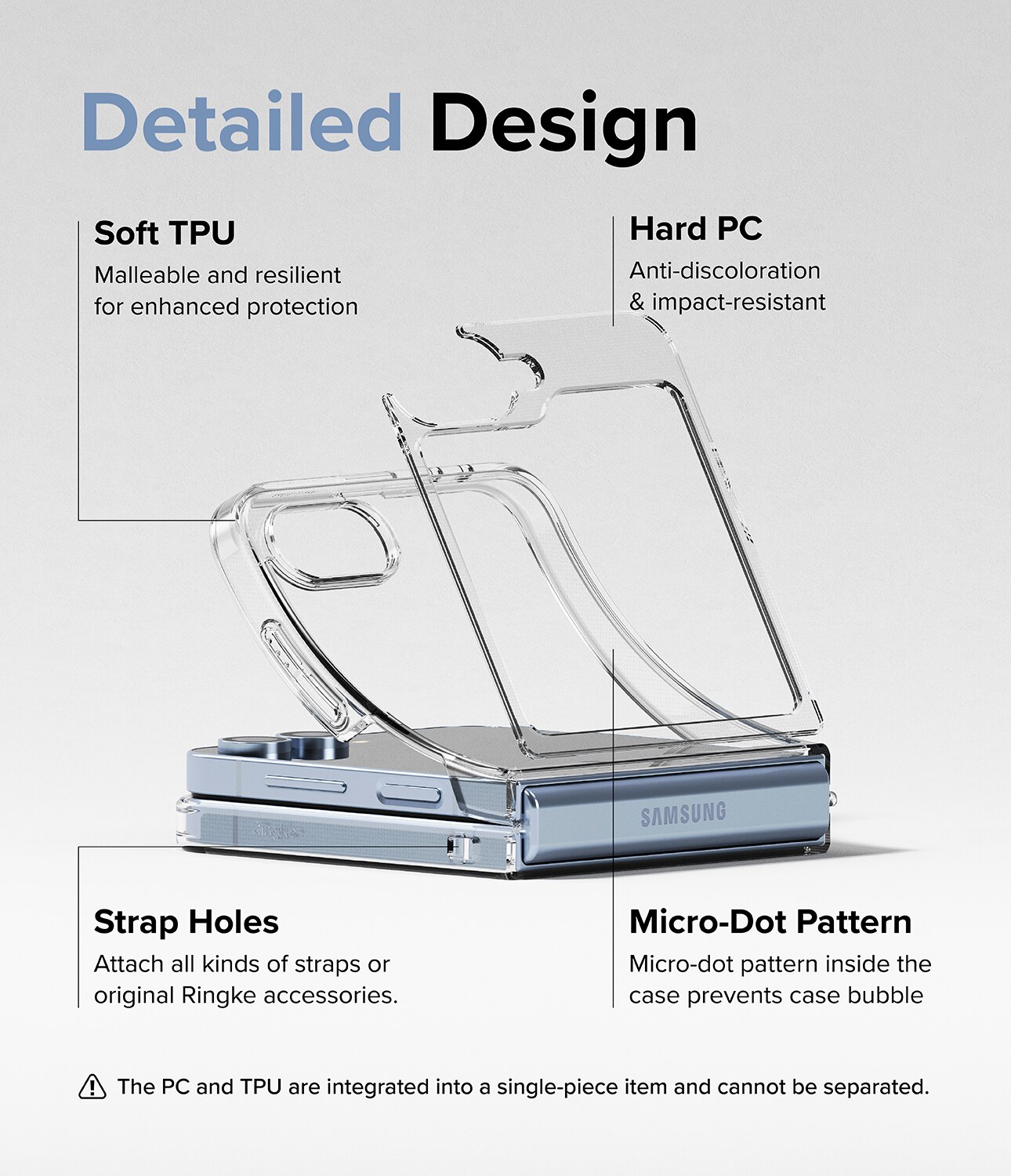 Cover Fusion Samsung Galaxy Z Flip 6 Clear