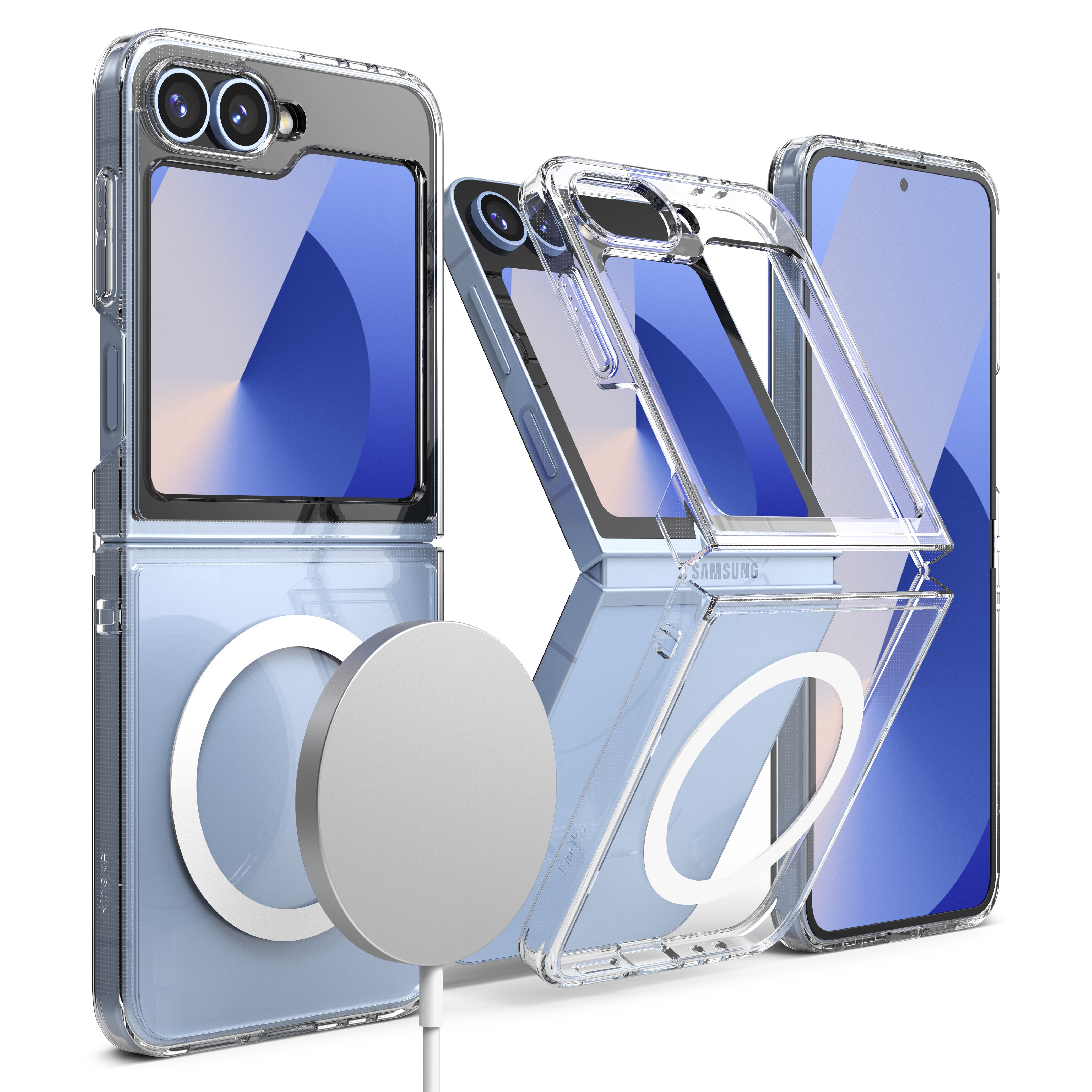 Cover Fusion Magnetic Samsung Galaxy Z Flip 6 Trasparente