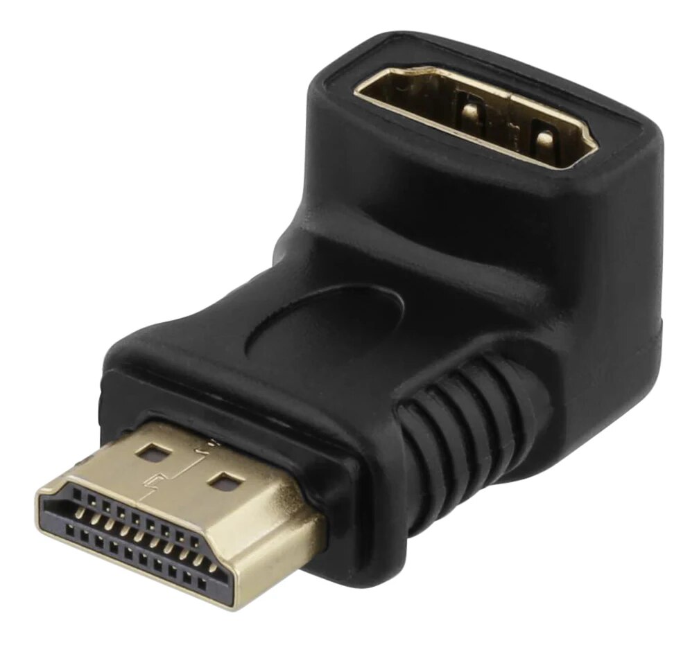 Adattatore HDMI angolato 19 pin femmina a maschio