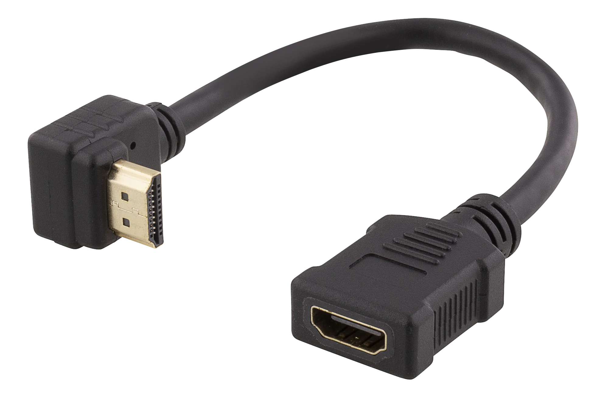 Cavo adattatore HDMI con connettore angolato M/F, UHD