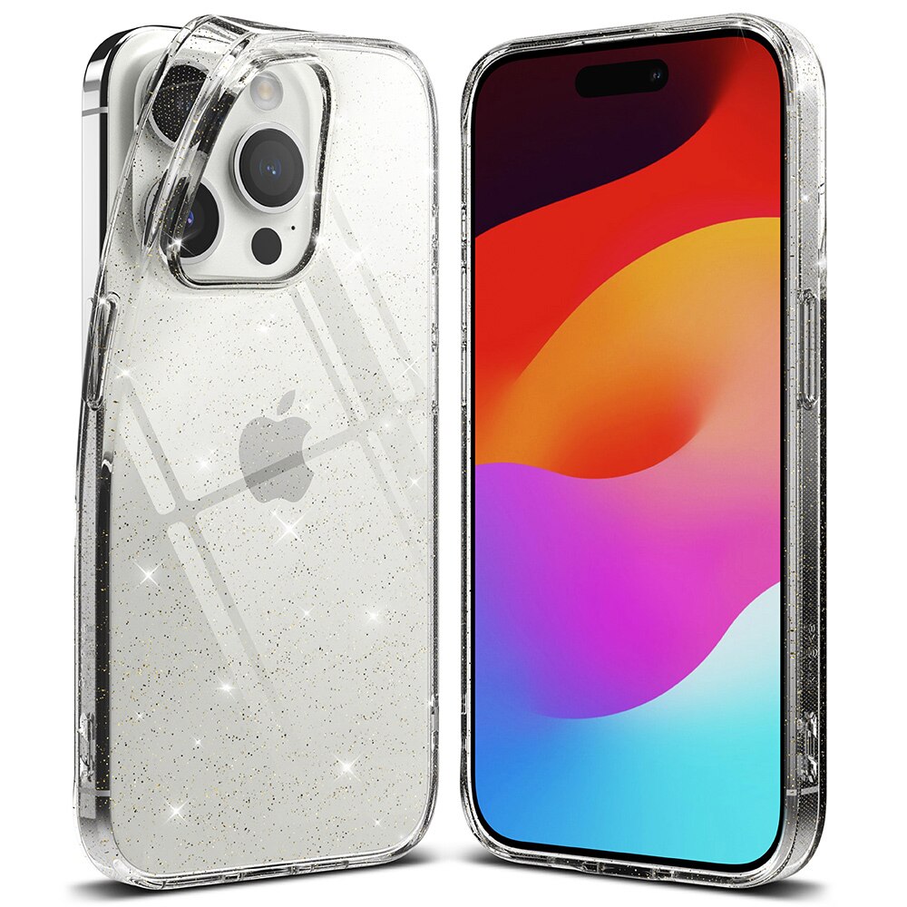 Cover Air iPhone 15 Pro Glitter Clear