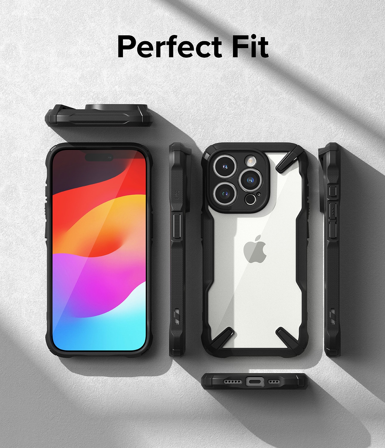 Cover Fusion X iPhone 15 Pro nero