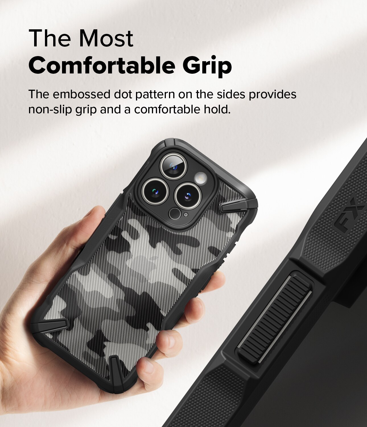 Cover Fusion X iPhone 16 Pro Max Camo Black