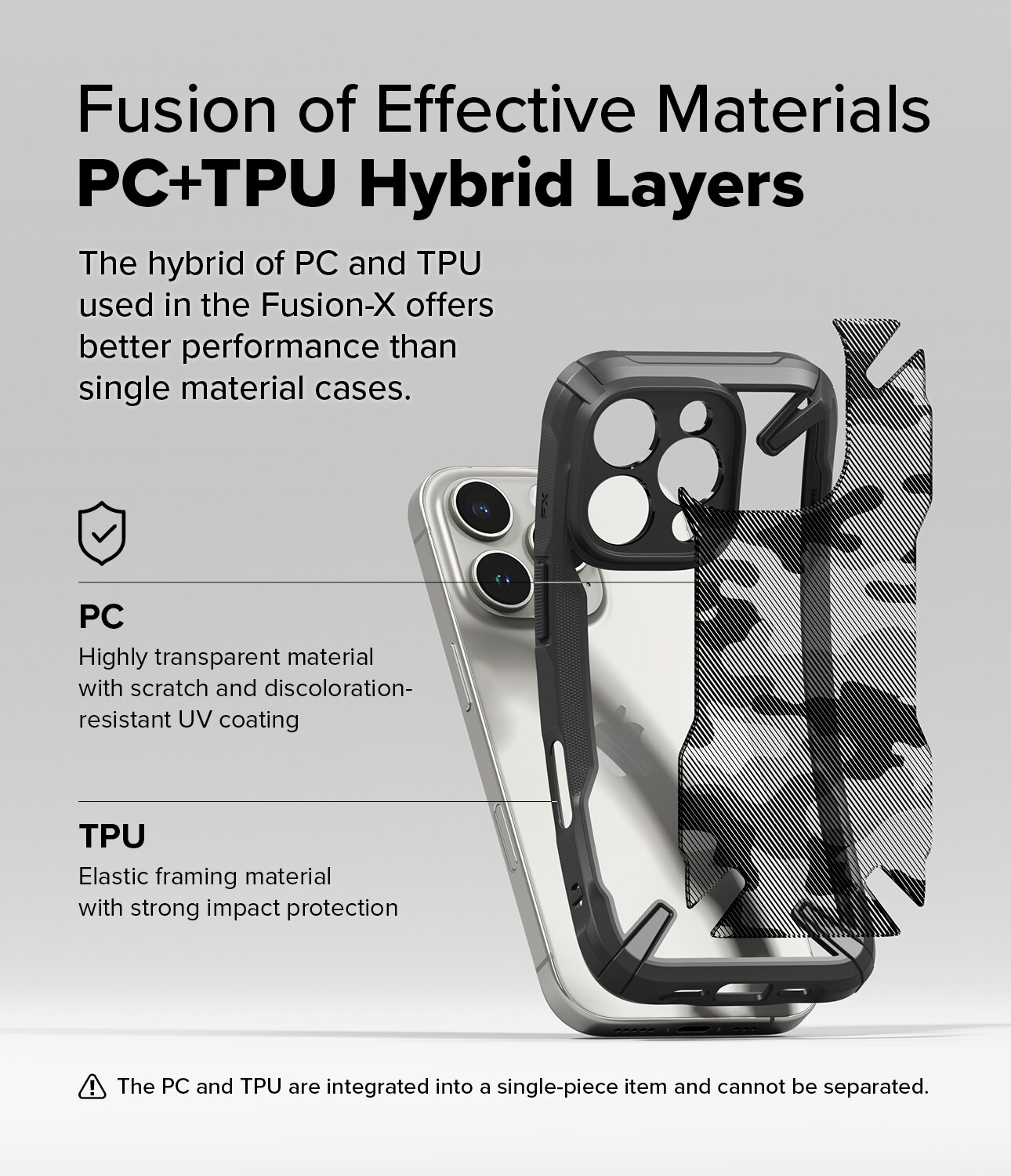 Cover Fusion X iPhone 16 Pro Max Camo Black