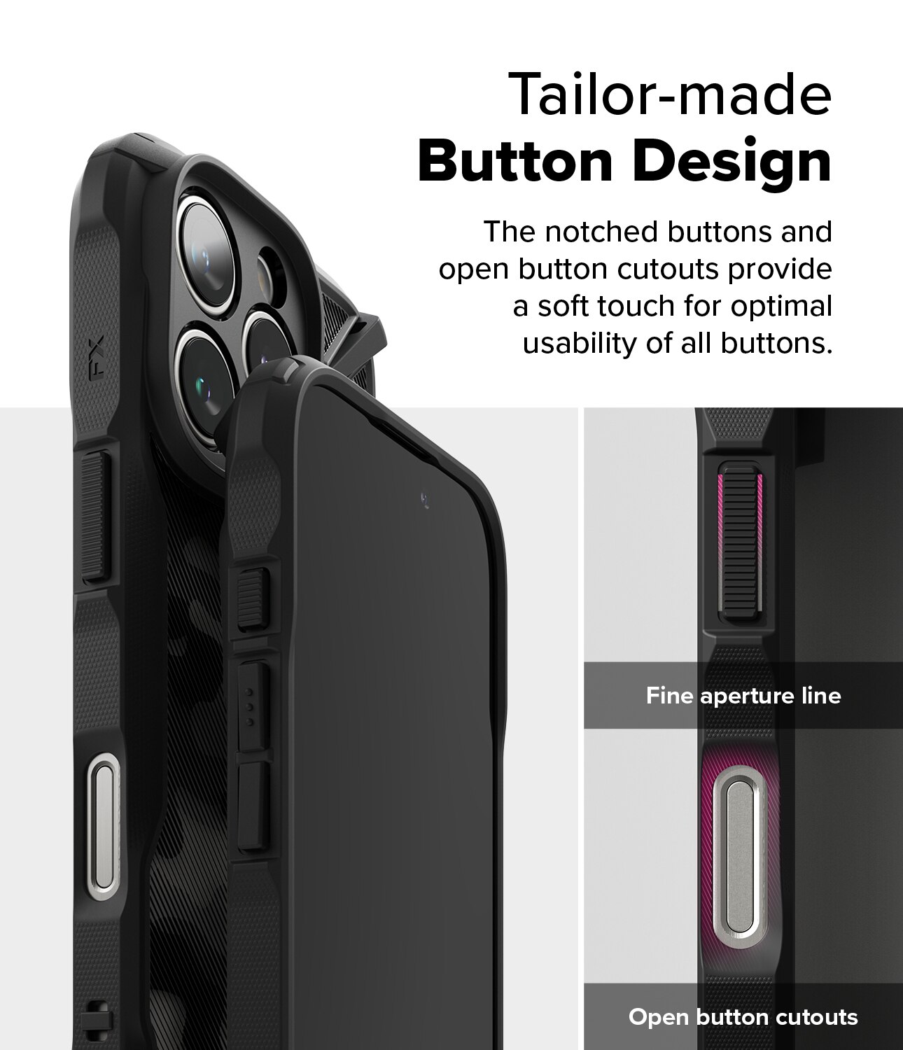 Cover Fusion X iPhone 16 Pro Max Camo Black