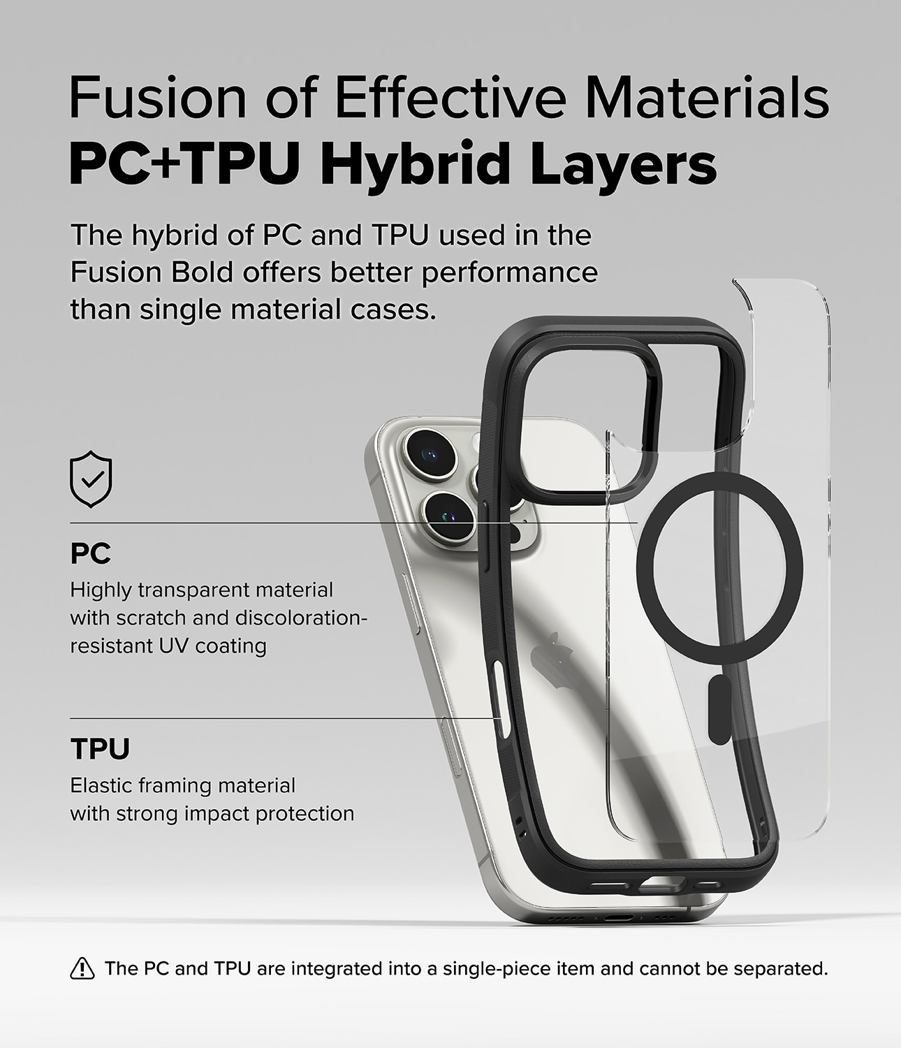 Cover Fusion Bold Magnetic MagSafe iPhone 16 Pro Max Black