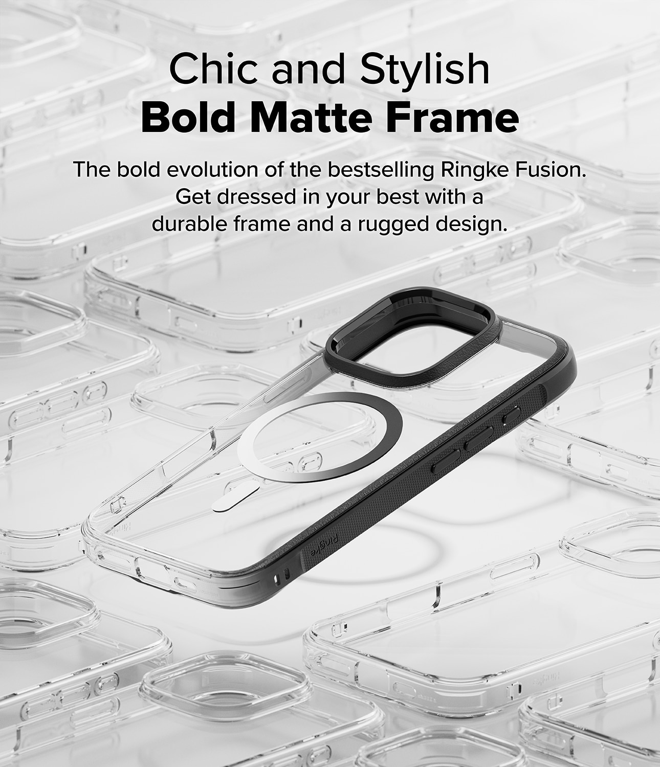 Cover Fusion Bold Magnetic MagSafe iPhone 16 Pro Max Black