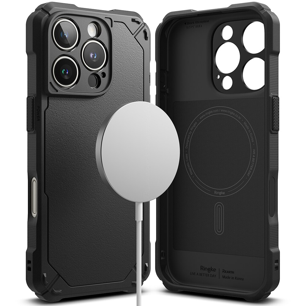 Rugged Gear Magnetic Cover iPhone 16 Pro Max Black