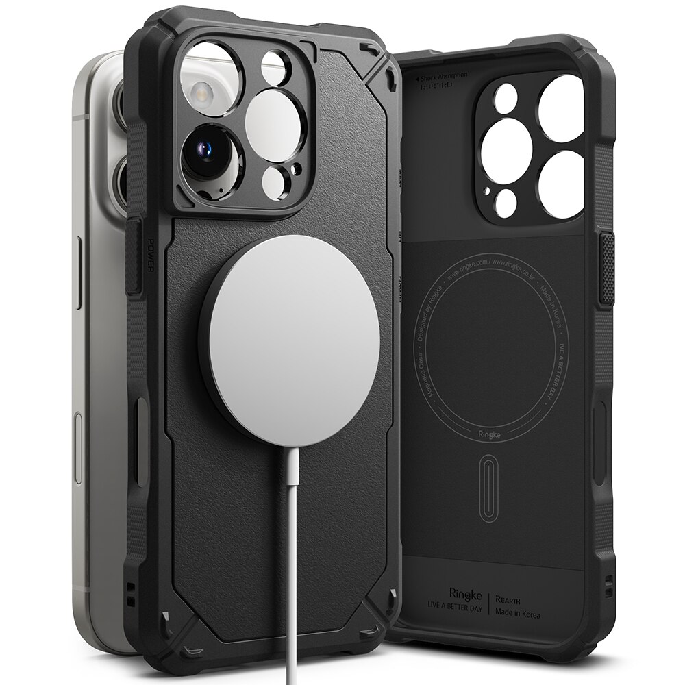 Rugged Gear Magnetic Cover iPhone 16 Pro Max Black