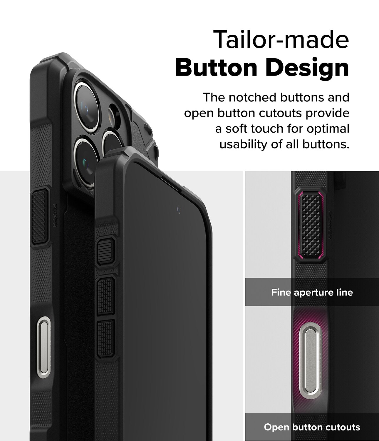 Rugged Gear Magnetic Cover iPhone 16 Pro Max Black