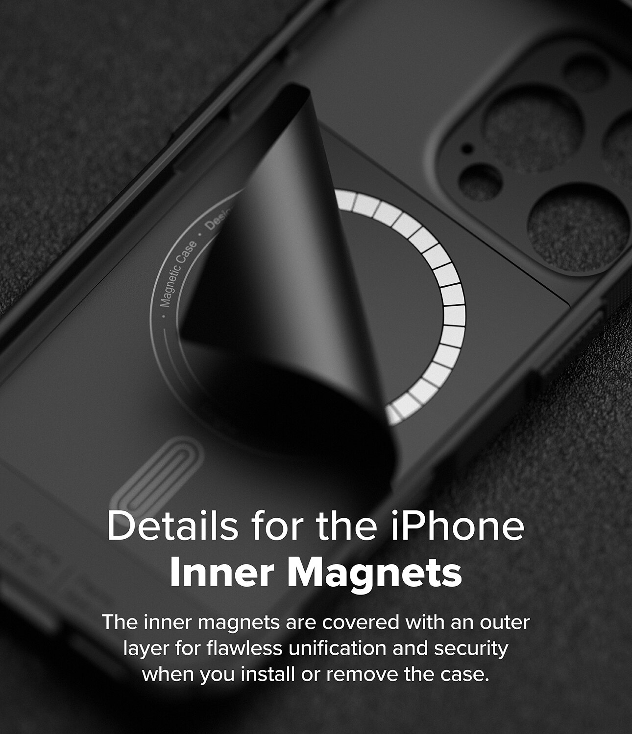 Rugged Gear Magnetic Cover iPhone 16 Pro Max Black