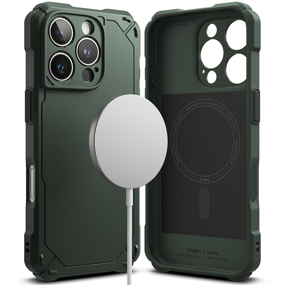 Rugged Gear Magnetic Cover iPhone 16 Pro Max Dark Green