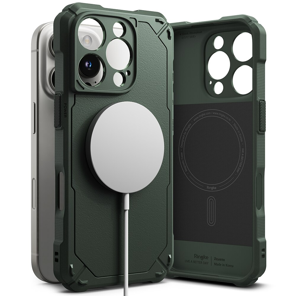 Rugged Gear Magnetic Cover iPhone 16 Pro Max Dark Green