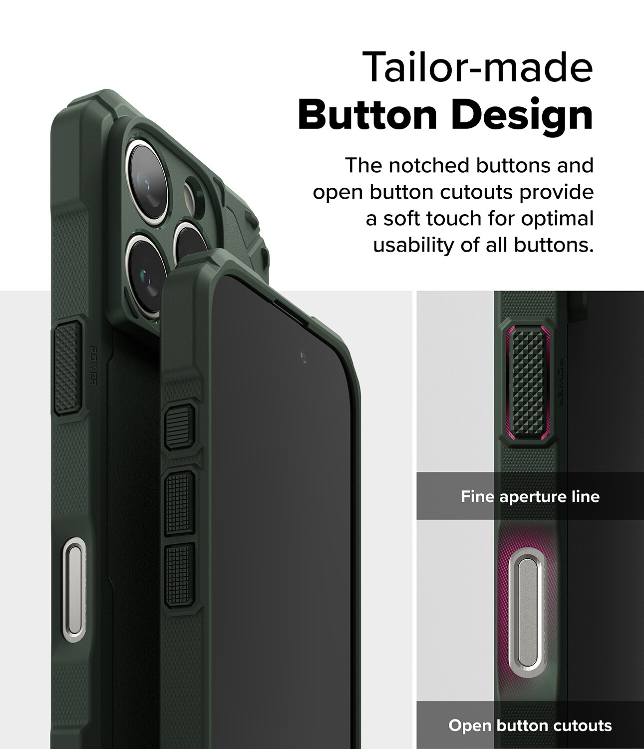 Rugged Gear Magnetic Cover iPhone 16 Pro Max Dark Green