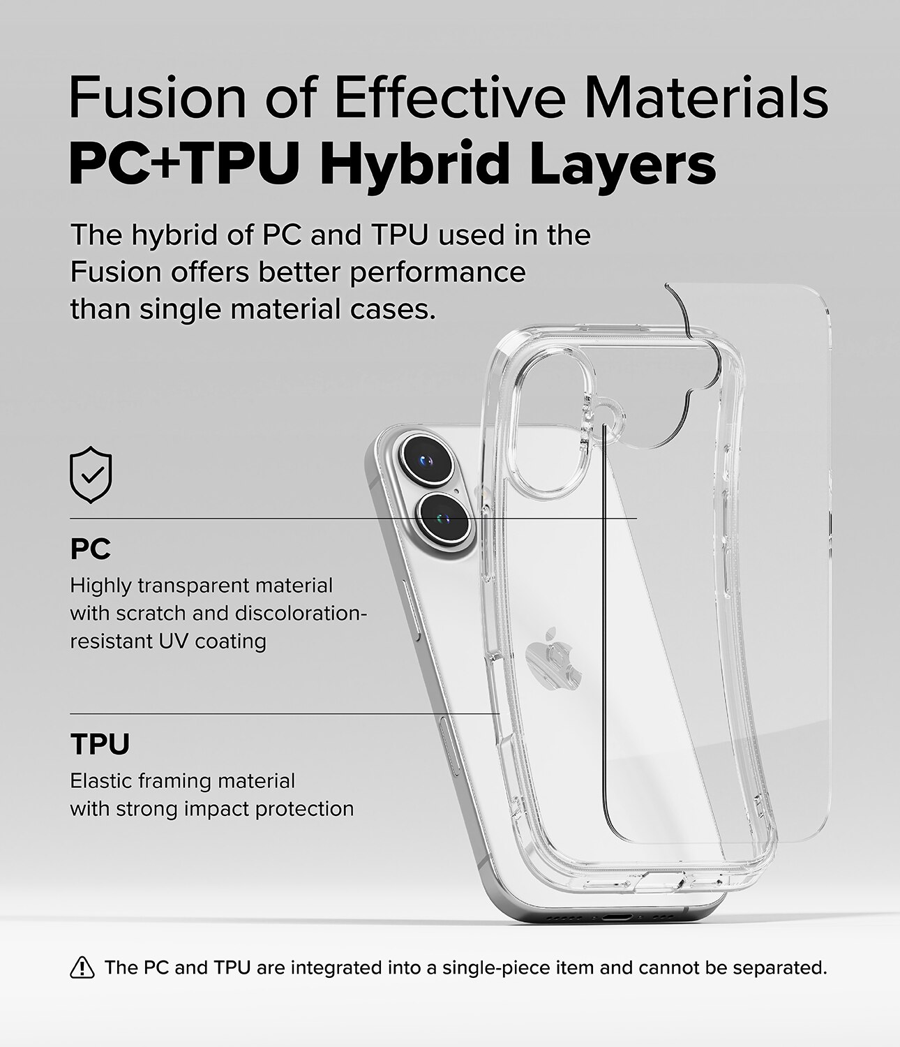 Cover Fusion iPhone 16 Plus Clear