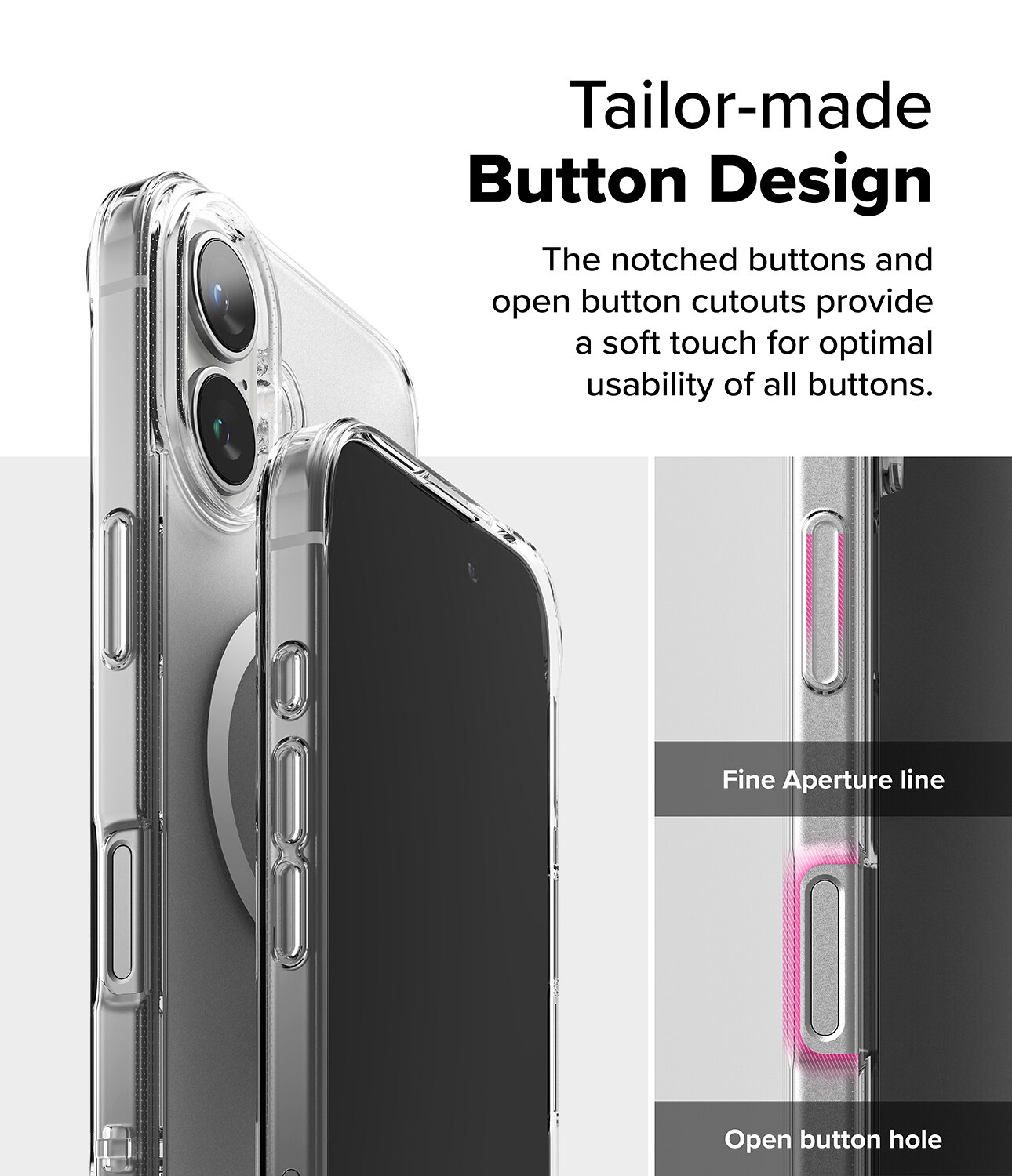 Cover Fusion Magnetic iPhone 16 Plus Trasparente