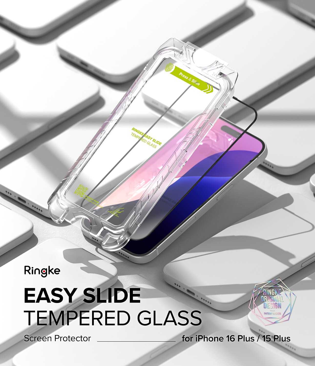 Easy Slide Glass (2 pezzi) iPhone 16 Plus