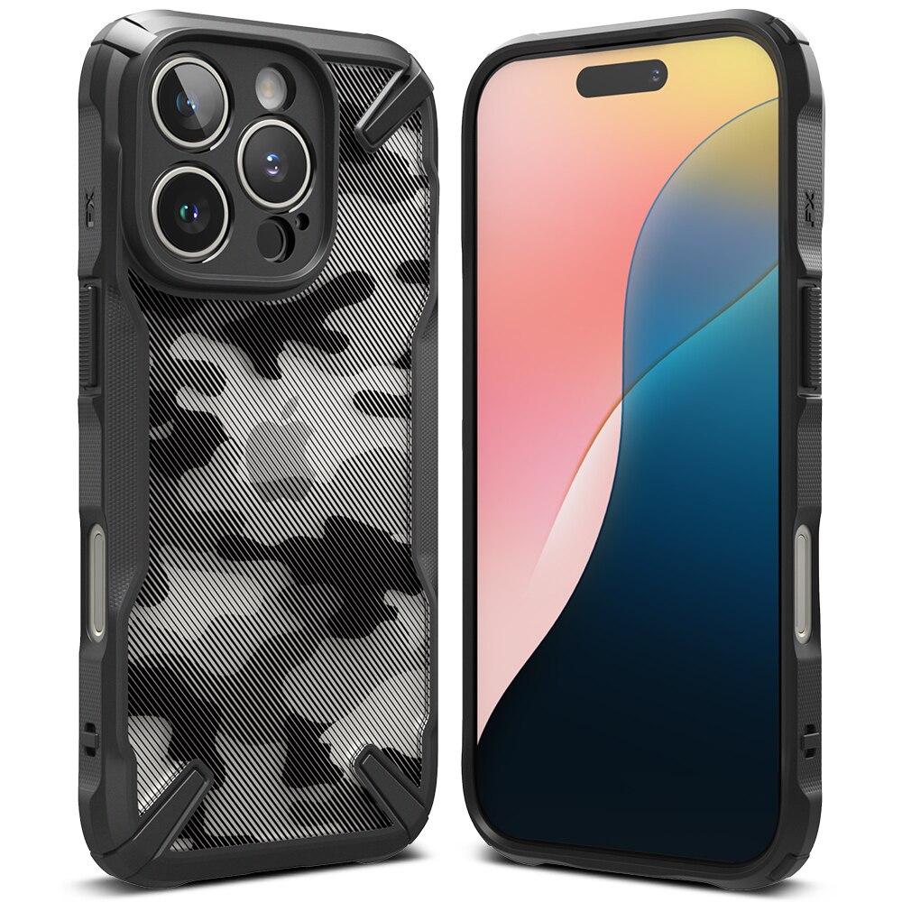 Cover Fusion X iPhone 16 Pro Max Camo Black