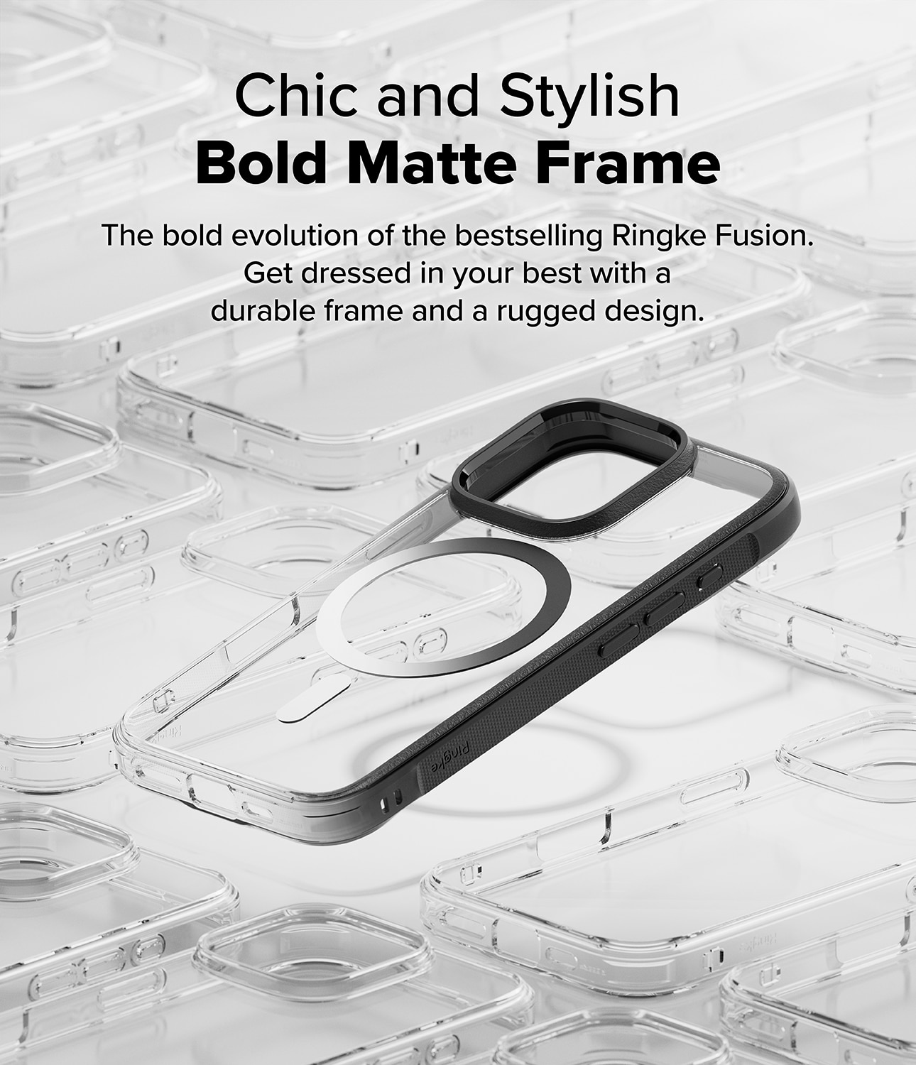 Cover Fusion Bold Magnetic MagSafe iPhone 16 Pro Black