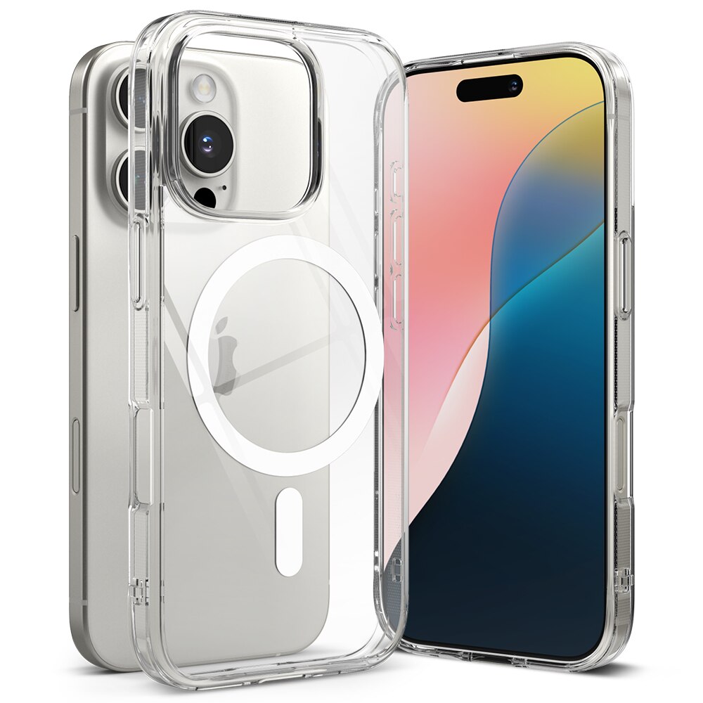 Cover Fusion Magnetic iPhone 16 Pro Trasparente