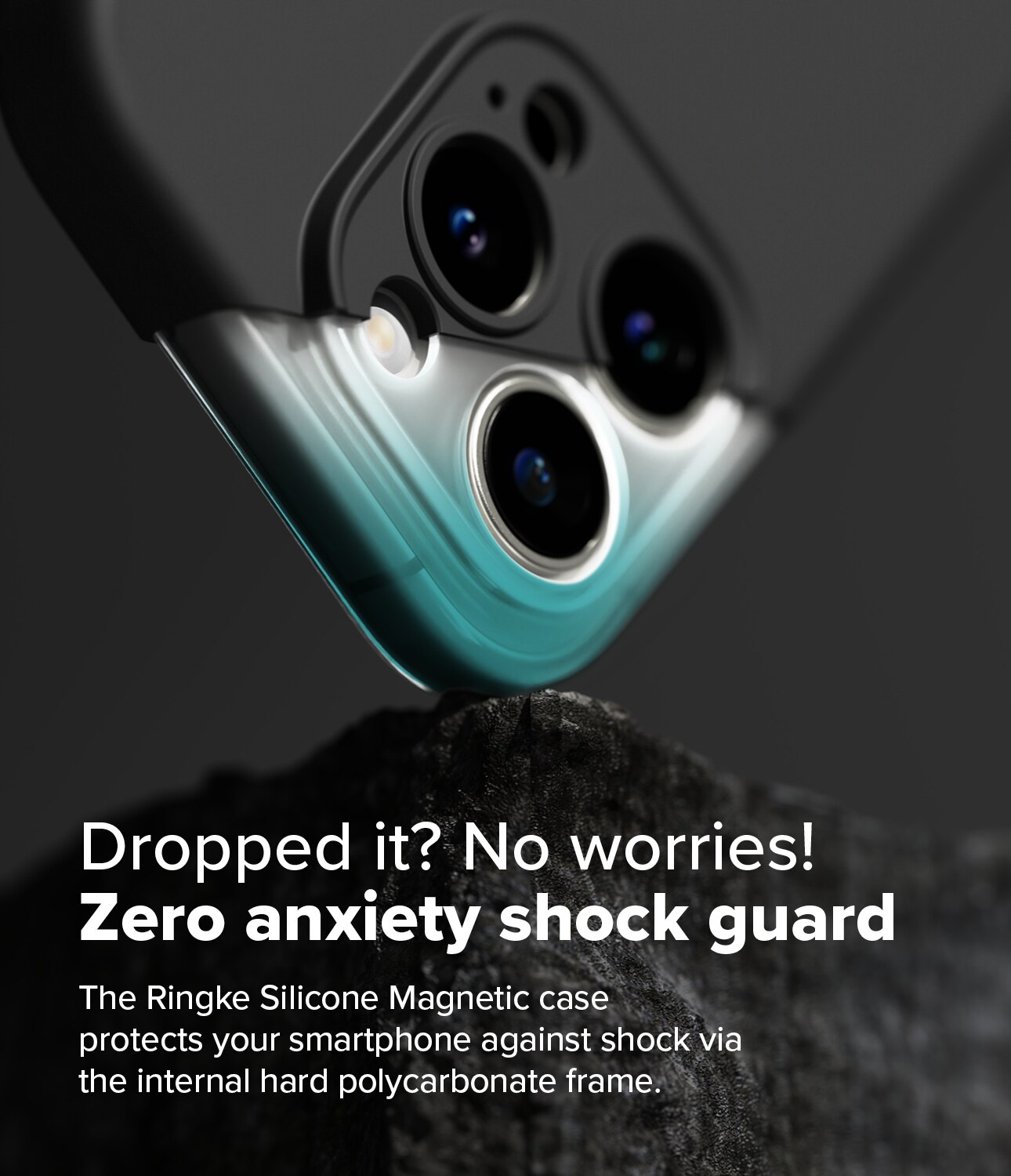 Silicone Magnetic Cover iPhone 16 Pro Black