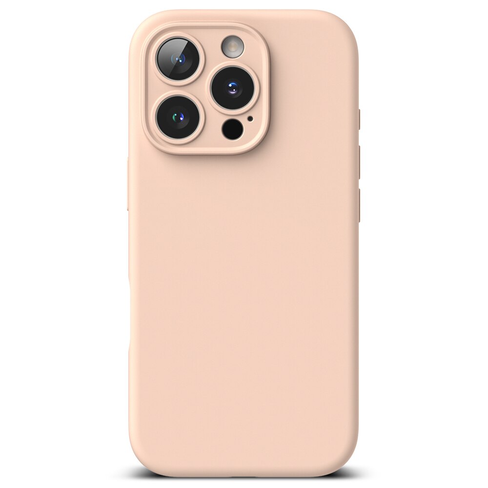 Silicone Magnetic Cover iPhone 16 Pro Pink Sand