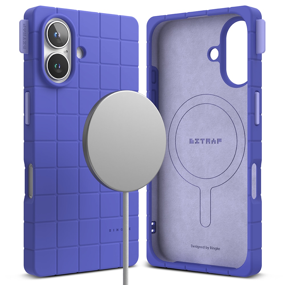 Bitmap Silicone Magnetic Cover iPhone 16 Ultramarine