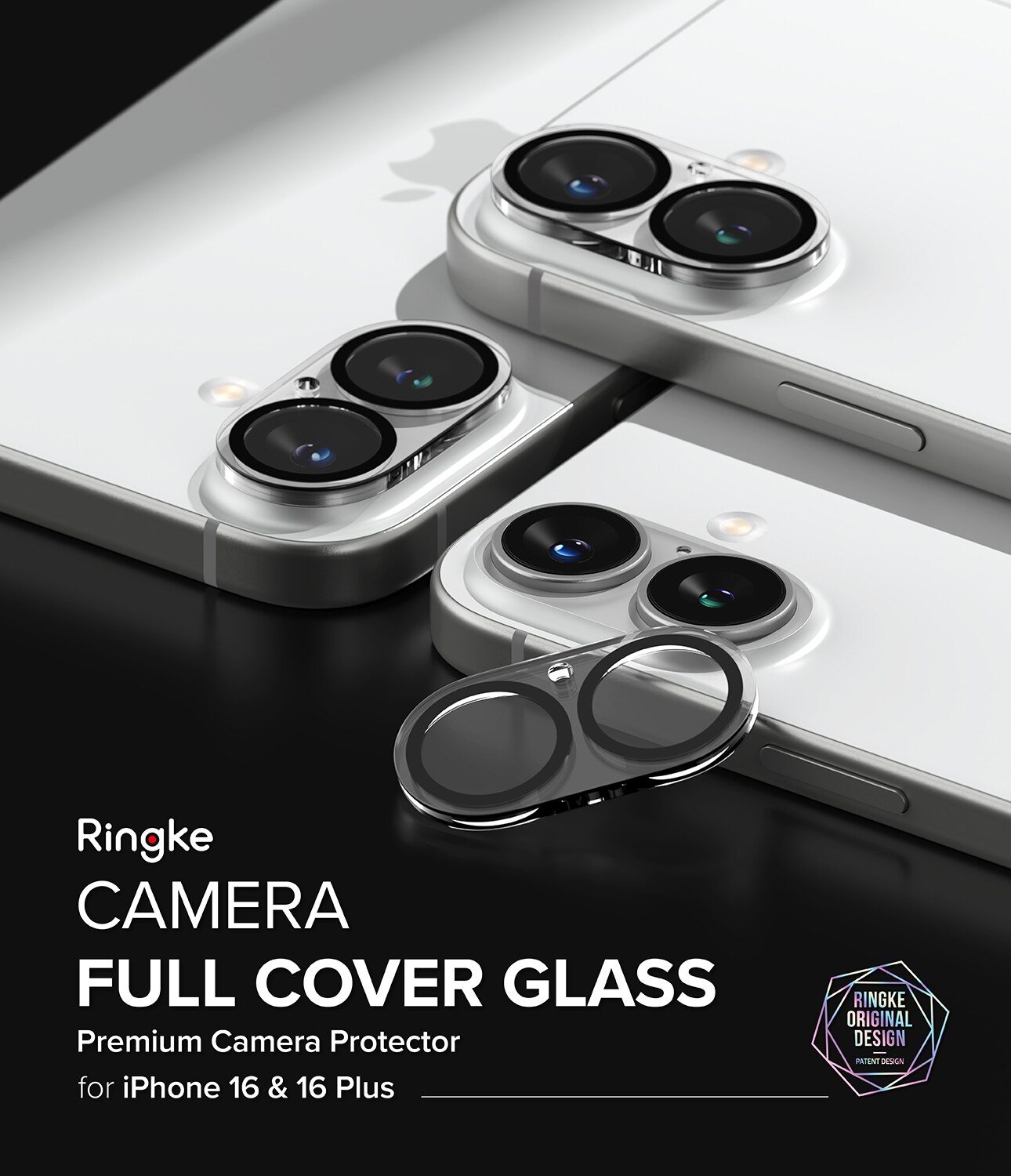 Camera Protector Glass (2 pezzi) iPhone 16 Plus Trasparente