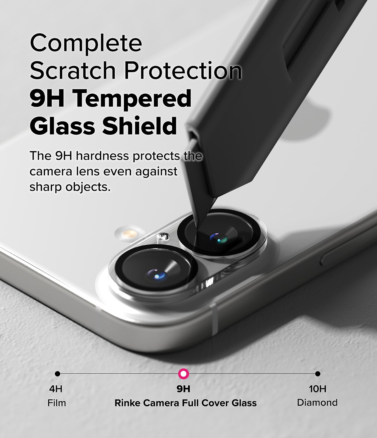 Camera Protector Glass (2 pezzi) iPhone 16 Plus Trasparente