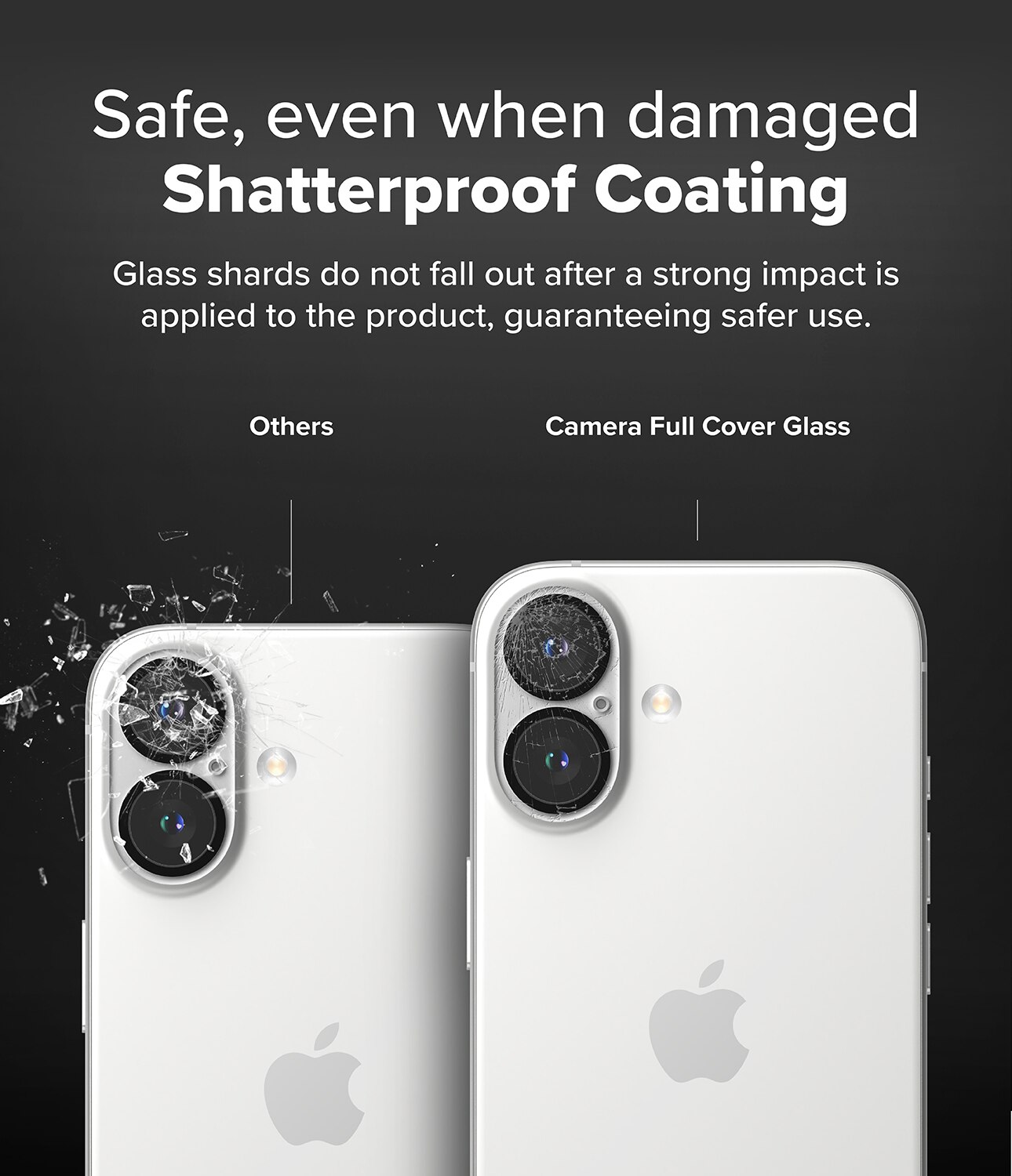 Camera Protector Glass (2 pezzi) iPhone 16 Plus Trasparente