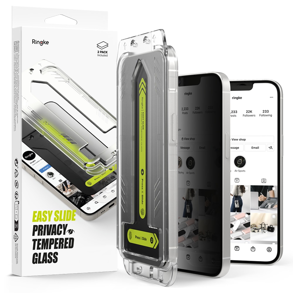 Easy Slide Privacy Glass (2 pezzi) iPhone SE 4