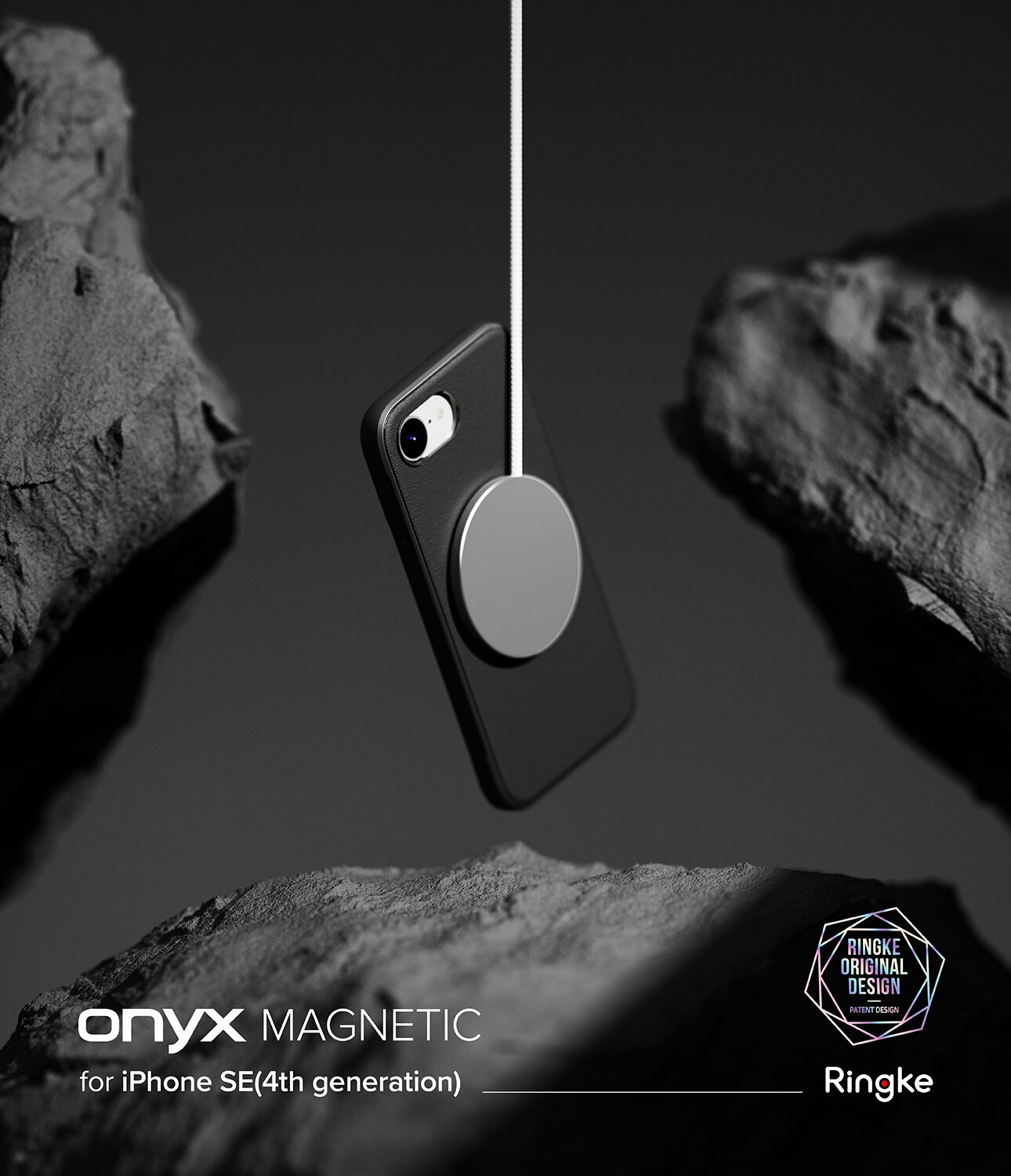 Cover Onyx Magnetic iPhone SE 4 Black