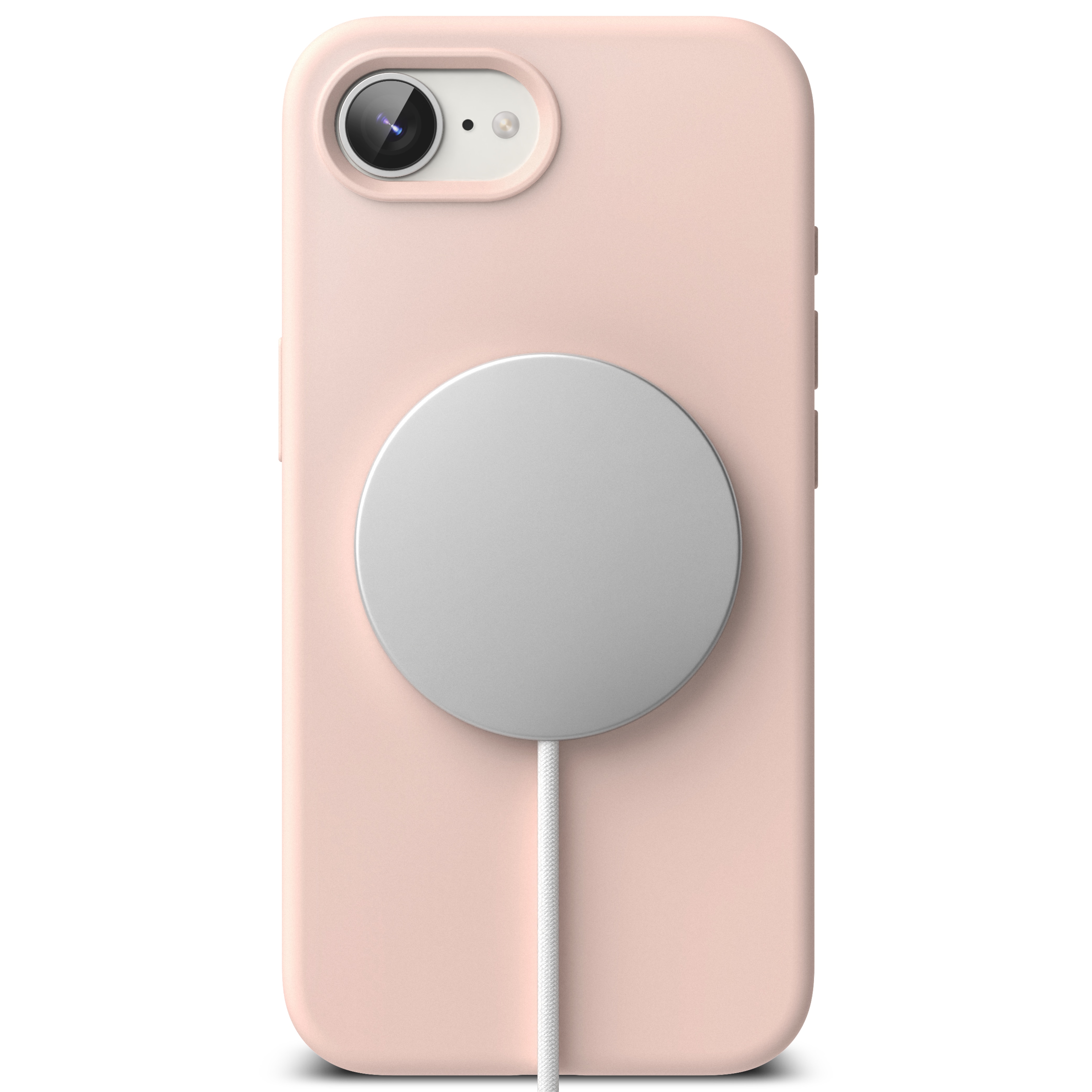 Silicone Magnetic Cover iPhone SE 4 Pink Sand