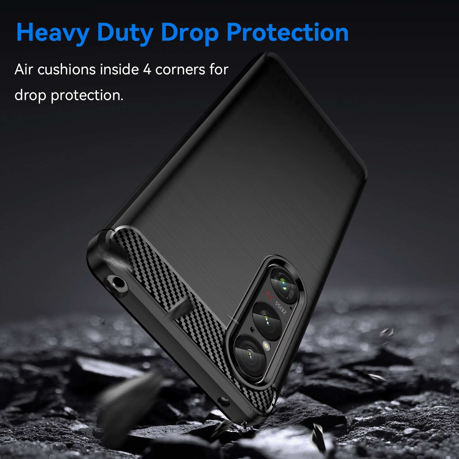 Cover TPU Brushed Sony Xperia 1 VI Black