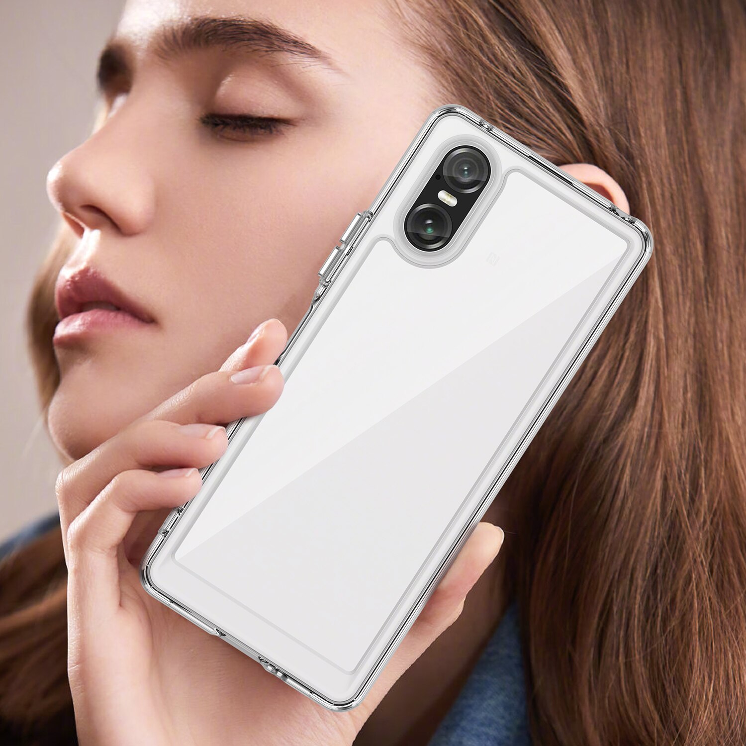 Cover ibride per Sony Xperia 10 VI trasparente