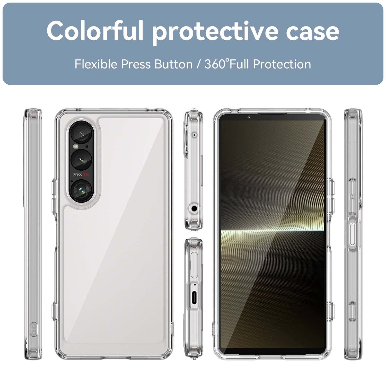 Cover ibride per Sony Xperia 1 VI trasparente