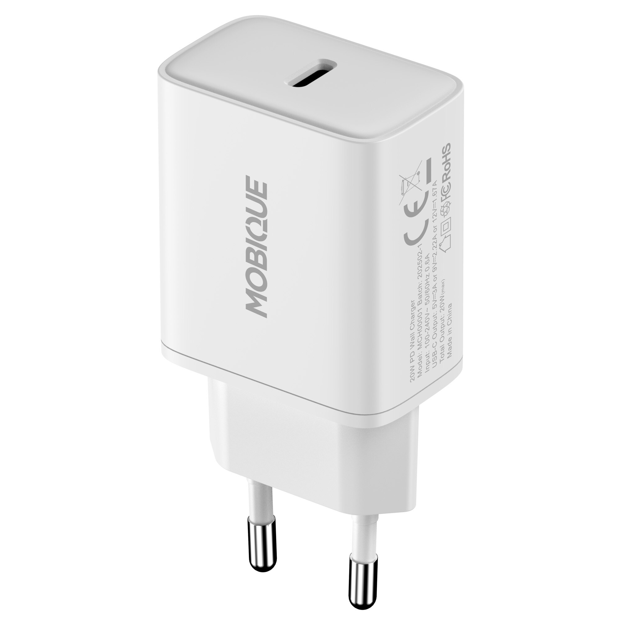 Caricatore da parete USB-C 20W PD bianco