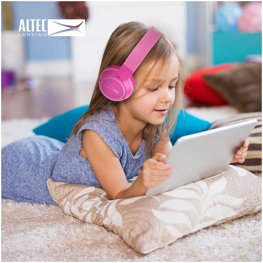 Cuffie wireless On-Ear per bambini 2-in-1, rosa