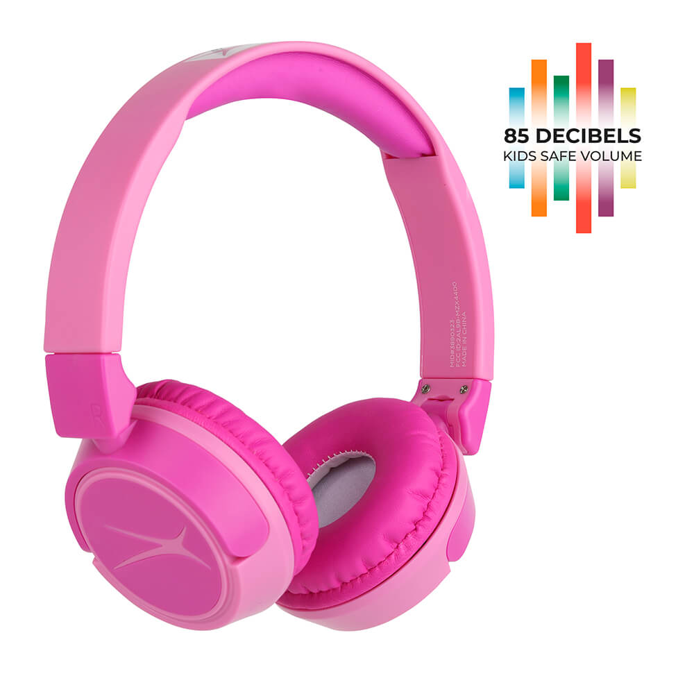 Cuffie wireless On-Ear per bambini 2-in-1, rosa