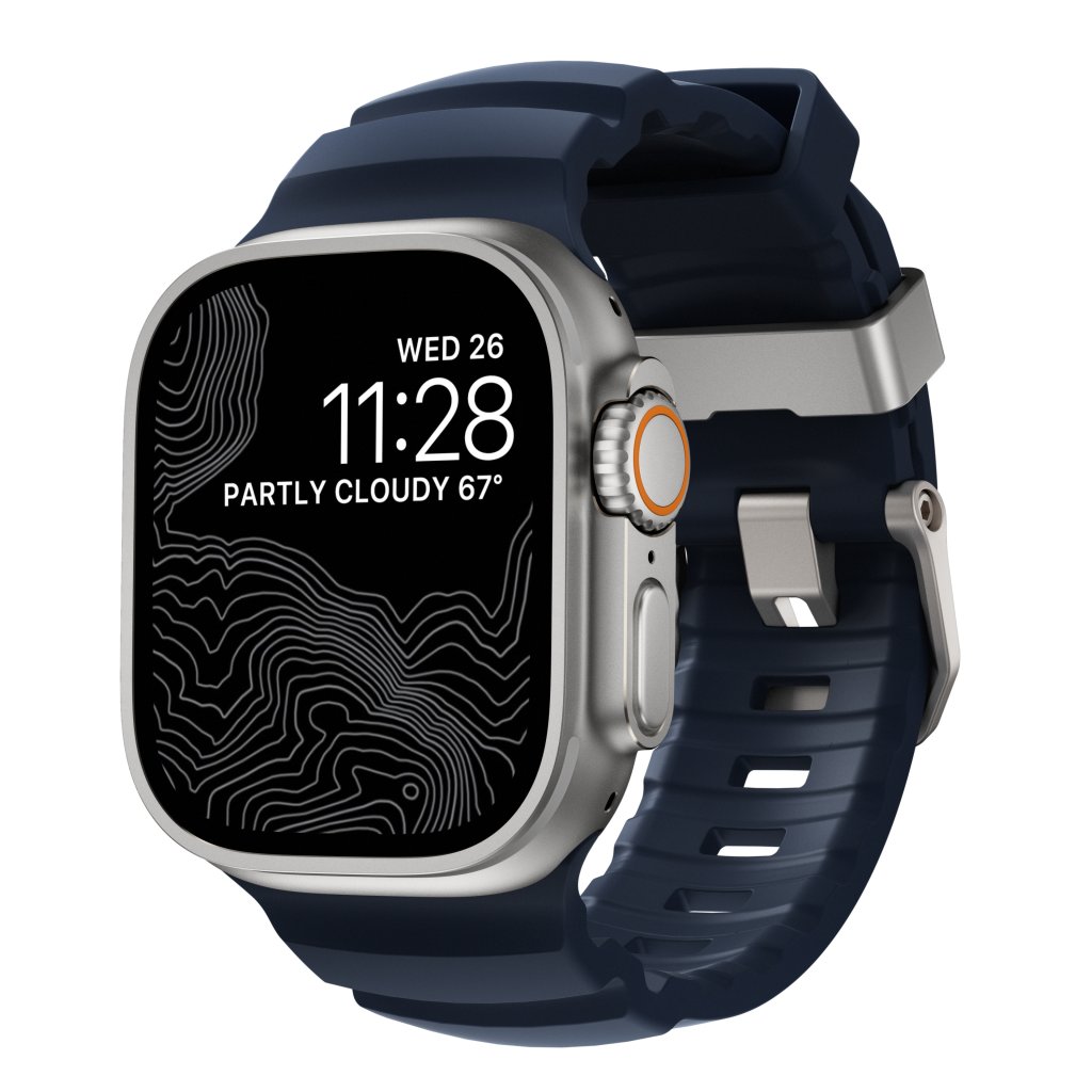 Rocky Point Band Apple Watch Series 7 45mm Atlantic (Natural Hardware)