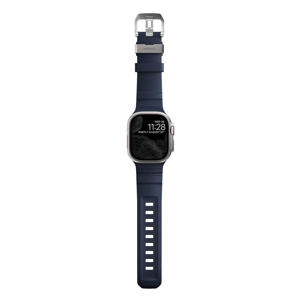 Rocky Point Band Apple Watch Series 8 45mm Atlantic (Natural Hardware)